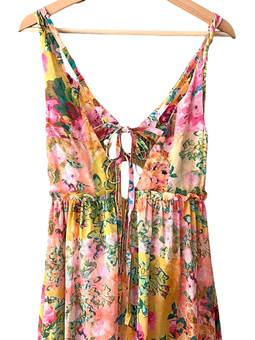 NWT For Love and Lemons Madison Floral Maxi Dress Size S - Picture 11 of 16